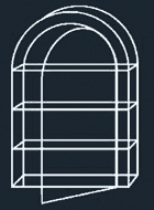 Vetrine di lusso da esposizione Classic, placcato in argento brillante, 33 x 22 x 7,5 cm, con anta