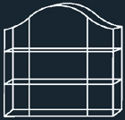 Vetrine di lusso da esposizione Crystal, placcato in argento brillante, 27,5 x 28 x 8 cm, senza faretti